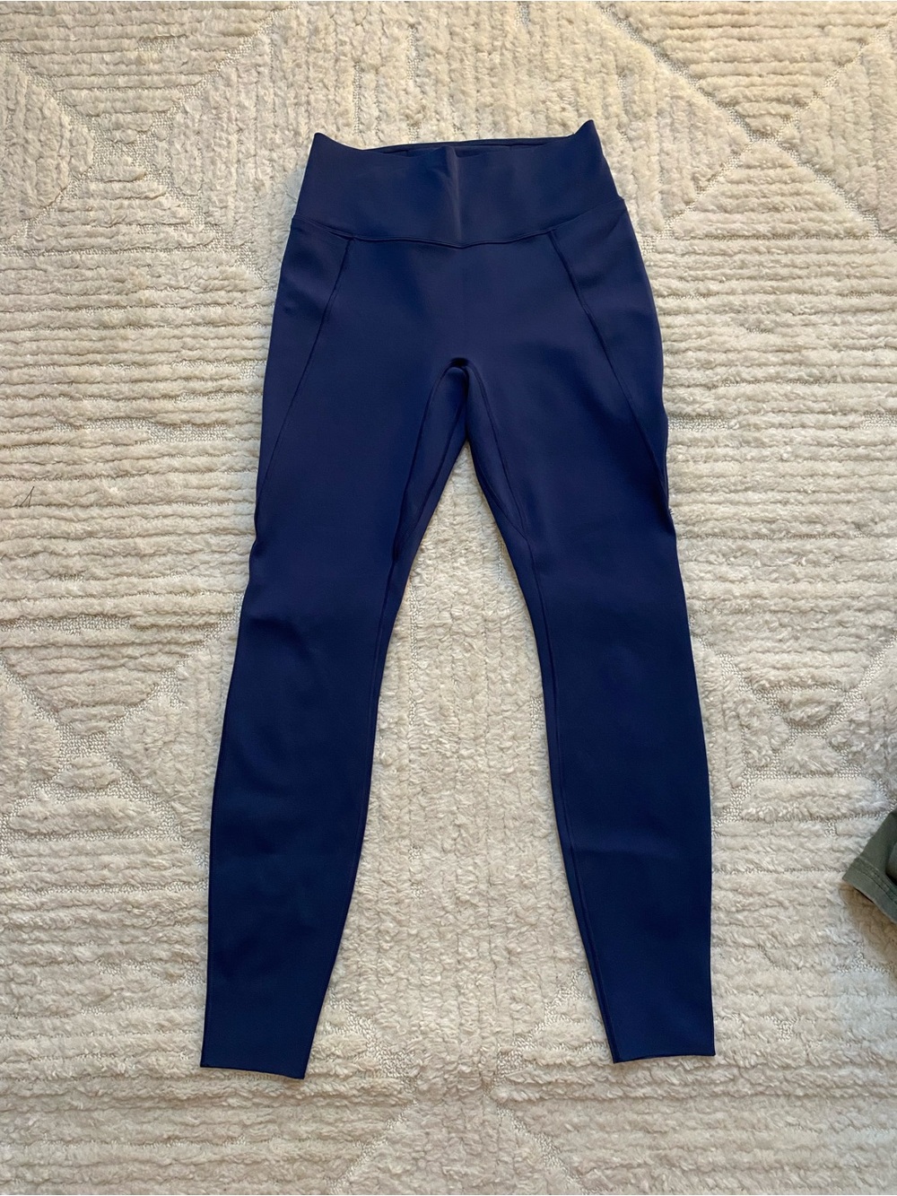 Nike High-Waist No Front Seam Navy 7/8 Leggings